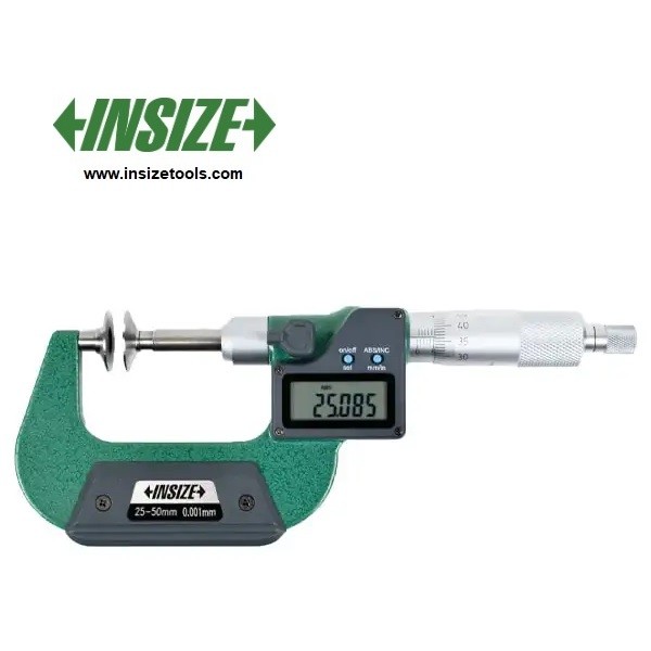 میکرومتر دیسکی دیجیتال خارج سنج  اینسایز 50-25 mm (فک بشقابی)  مدل 50-3594 - با گارانتی شرکتی 3594-50A