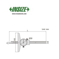 کولیس عمق سنج ساعتی اینسایز mm150) cm15) مدل 150-1340 1340-150