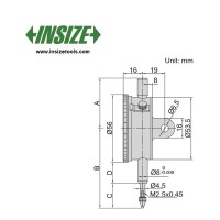 ساعت اندیکاتور اینسایز کورس 1 mm مدل 1-2313 2313-1A