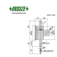 ساعت اندیکاتور اینسایز دور کوچک کورس 5 mm  مدل 5-2311 2311-5