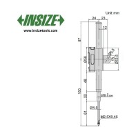 ساعت اندیکاتور دیجیتال اینسایز  کورس 25 mm مدل 25-2112 2112-25
