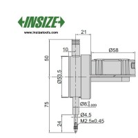 ساعت اندیکاتوردیجیتال صفحه گردان  اینسایز کورس 12.7 mm مدل 10-2118 2118-10