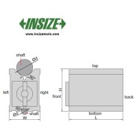 وی بلوک اینسایز مگنتی اندازه 95*70*100 mm  بازه میله ها 67-6 mm  مدل 1202-6801 6801-1202