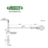 بور گیج داخل سنج اینسایز 800 - 400 mm مدل 800-2828 2828-800A