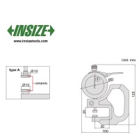 ضخامت سنج ورق ساعتی اینسایز 1-0 mm مدل 1-2364 - با گارانتی شرکتی  2364-1