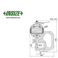 ضخامت سنج ورق دیجیتال اینسایز 10-0 mm  مدل 101-2871 - با گارانتی شرکتی  2871-101
