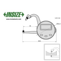 ضخامت سنج ورق دیجیتال اینسایز 25.4-0 mm مدل 25-2710 -با گارانتی شرکتی 2710-25